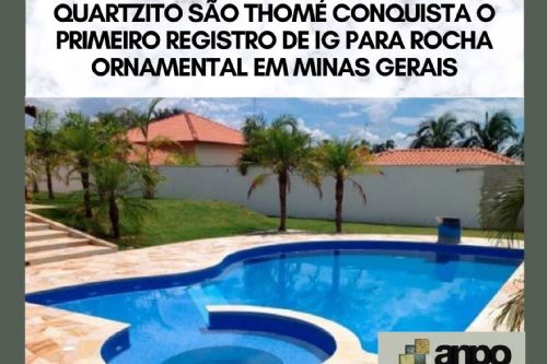 Imagem de QUARTZITO SÃO THOMÉ CONQUISTA O PRIMEIRO REGISTRO DE IG PARA ROCHA ORNAMENTAL EM MINAS GERAIS