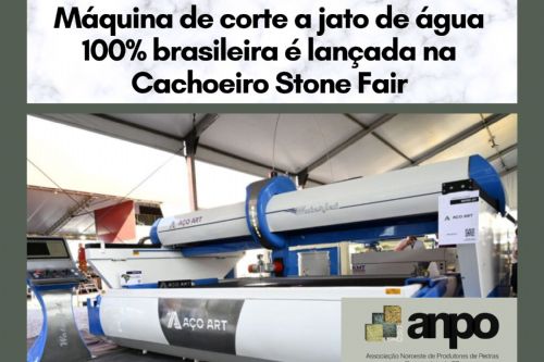 Imagem de Máquina de corte a jato de água 100% brasileira é lançada na Cachoeiro Stone Fair