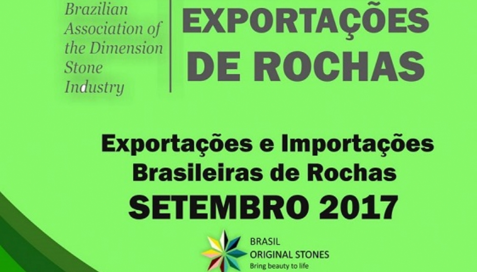 Imagem de  Exportações e Importações Brasileiras de Rochas- Setembro 2017