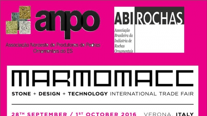 Imagem de COM STAND ANPO PARTICIPA  NO PAVILH�O BRASILEIRO DA NOVA EDI��O MARMOMACC 2016